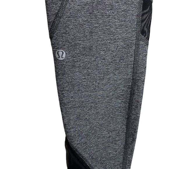 Lululemon Leggings Womens 6 Gray Teal Inspire Tight Athleisure Yoga Workout Gym - Picture 12 of 12
